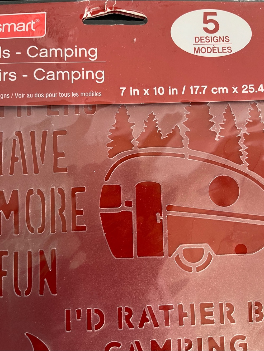 Stencil Set – Travel, Camping & Farm Designs 4 piece - Picture 4 of 6